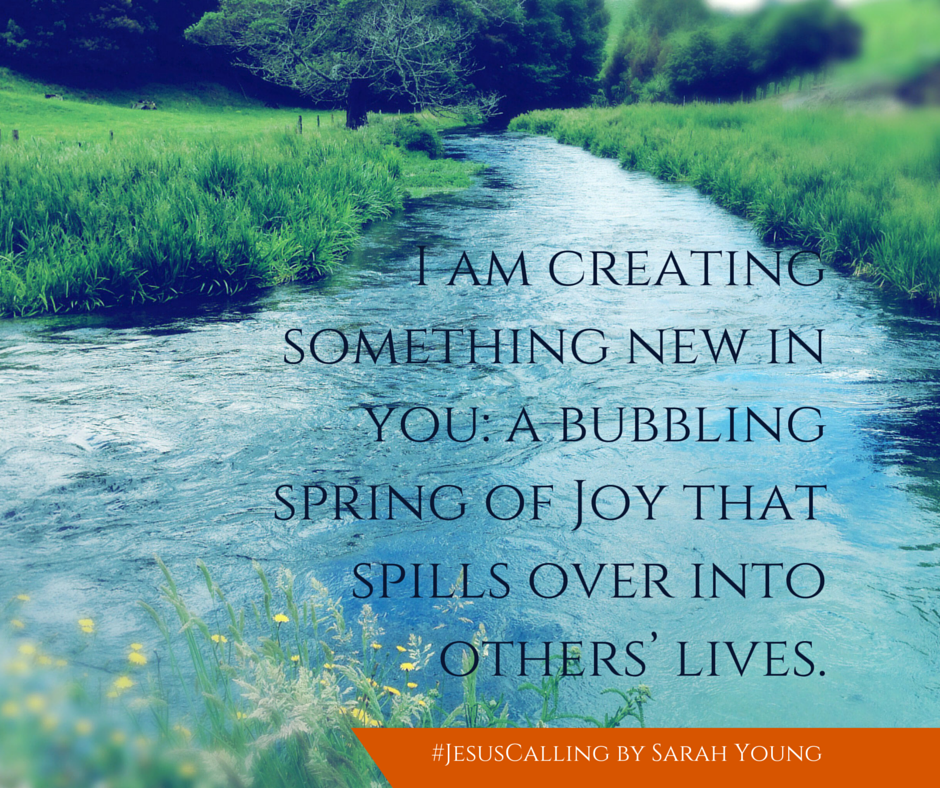 Creating something new quote from June 13 Jesus Calling devotional