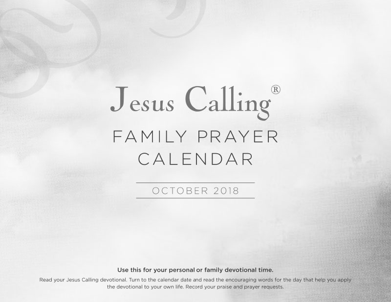 10 Jesus Calling October Family Prayer Calendar Jesus Calling